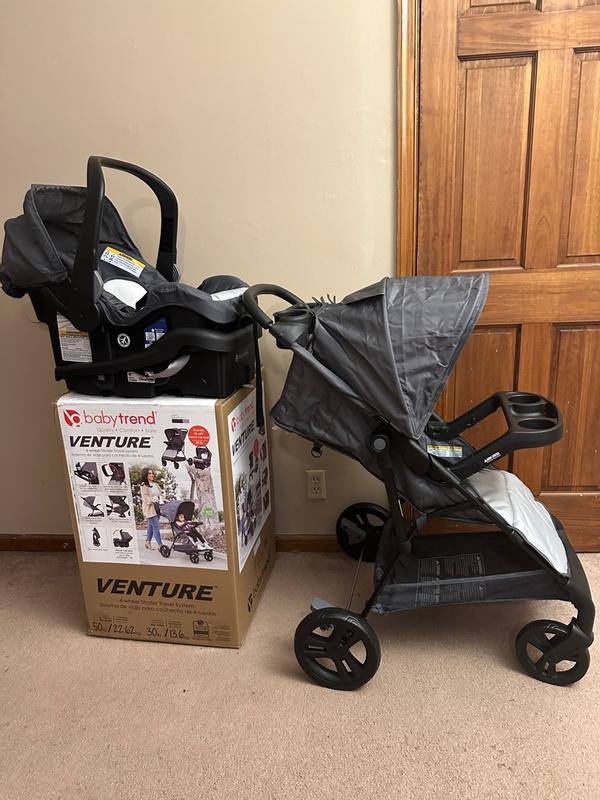 Baby Trend Venture 4 Wheel Stroller Travel System with EZ Lift Infant Car Seat Desert Grey Walmart Exclusive