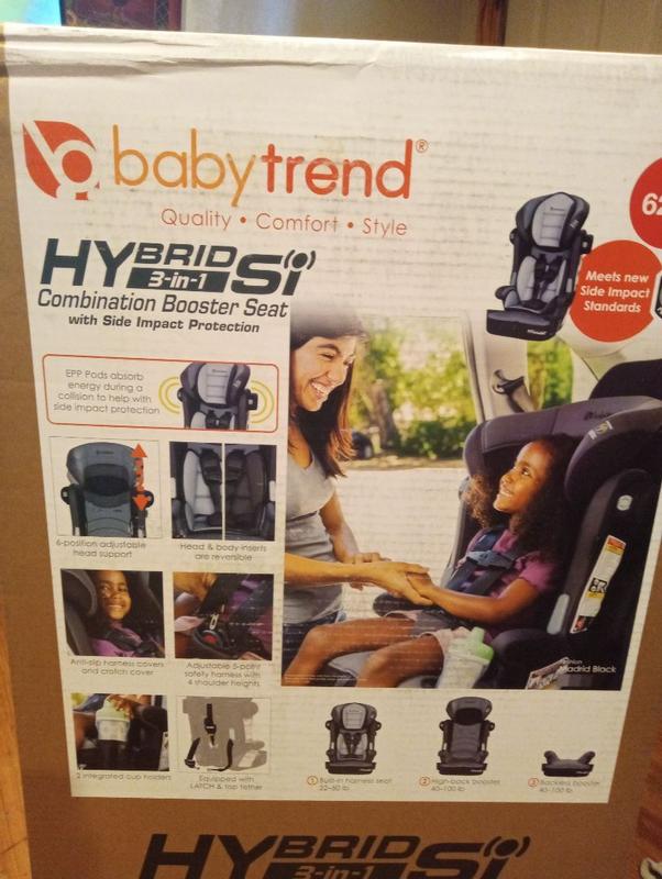 Baby Trend Hybrid SI 3 in 1 Combination Booster Car Seat with Side Impact Protection