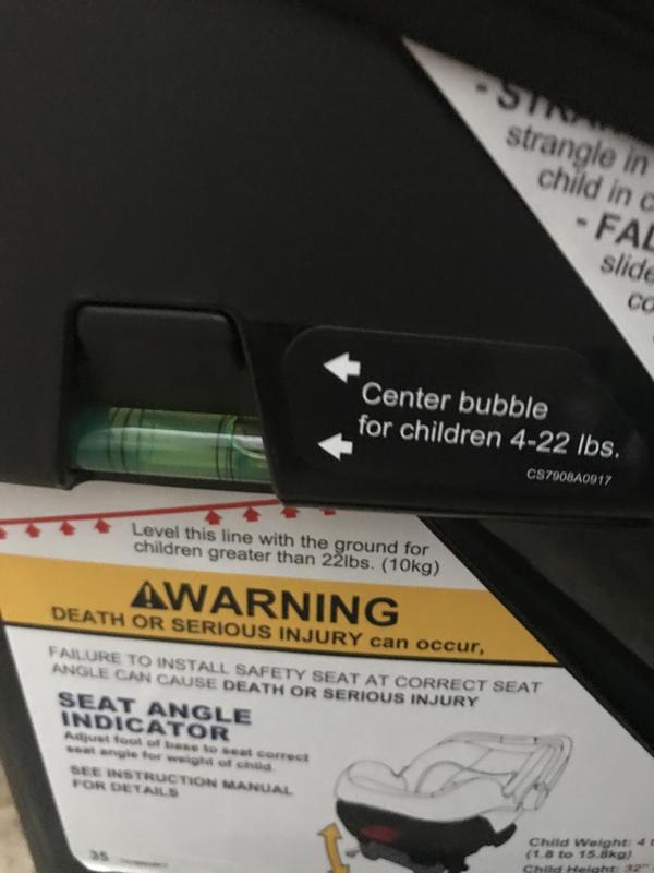 Liquid bubble for safe installation