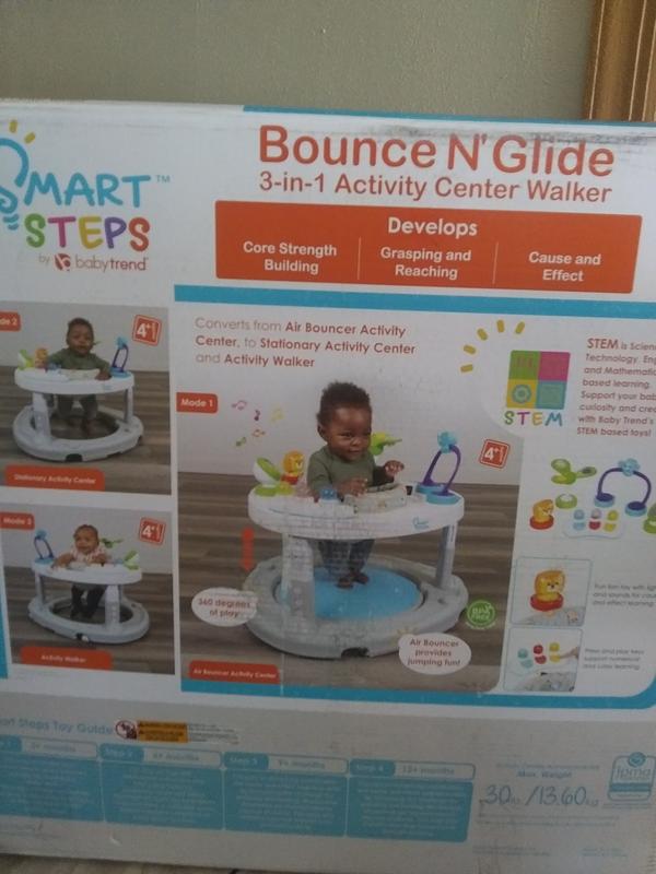 Smart Steps Bounce N' Glide 3-in-1 Activity Center Walker