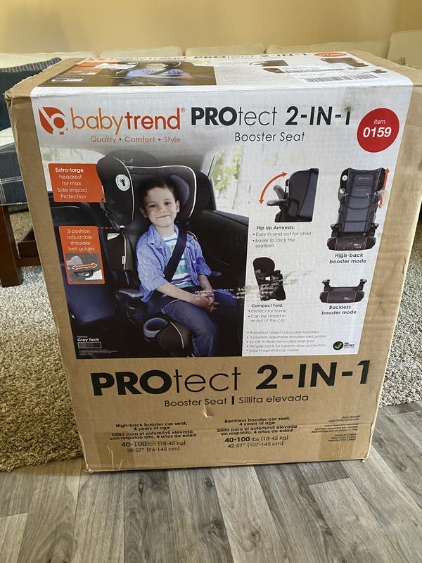 Baby Trends Booster Seat, Mars Red, Folding, Protect 2-in-1