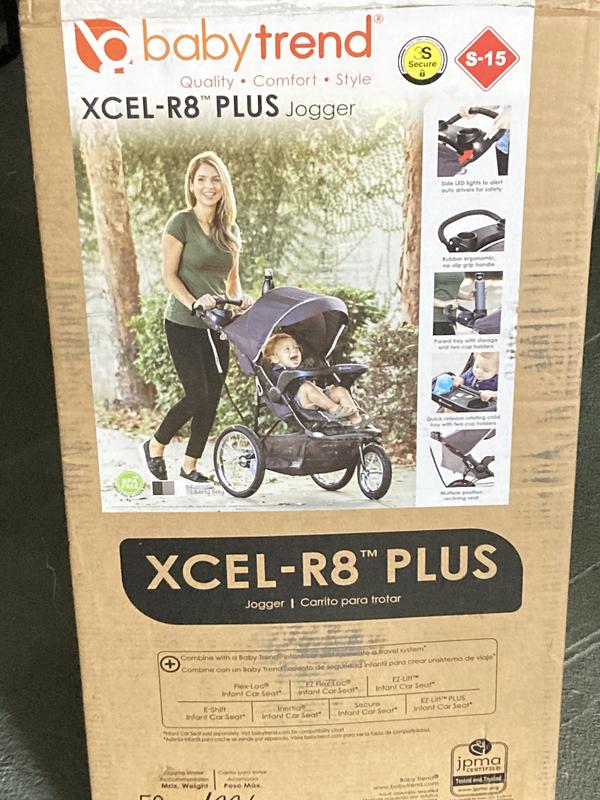 Baby Trend XCEL-R8™ PLUS Jogging Stroller (with LED), Liberty Red