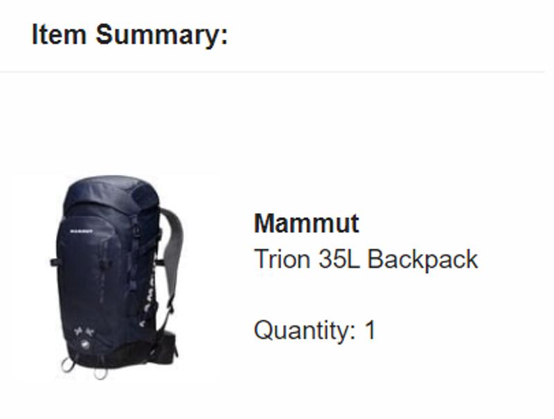 マムート トリオン35L MAMMUT TRION 35L マムート トリオン35L MAMMUT TRION 35L