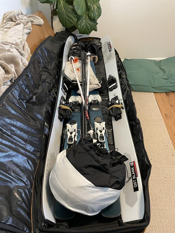 Backcountry Double Ski & Snowboard Rolling Bag in Fired Brick / Bossa Nova