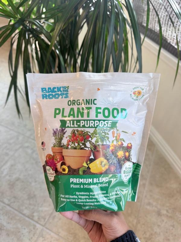 Back to the Roots Organic All Purpose Plant Food 1.5 LBS Premium Blend,  Brown, Large | Petco