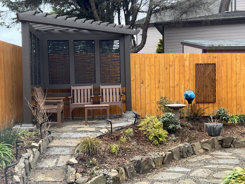 Backyard Discovery 8-ft W x 12-ft 2-ft L x 7-ft 8-in H Brown