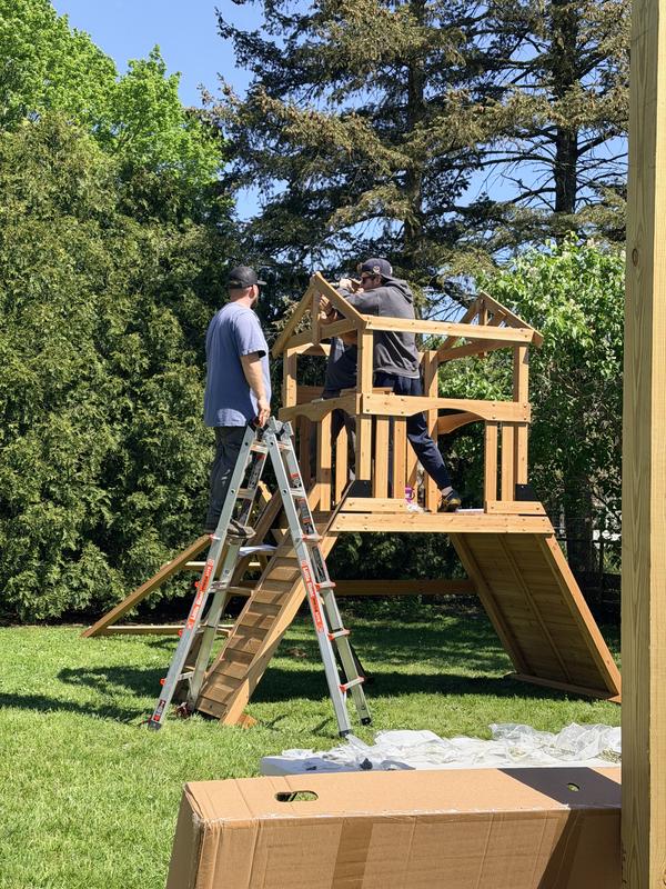 Backyard Discovery Endeavor II Outdoor Playground Set w/ Elevated