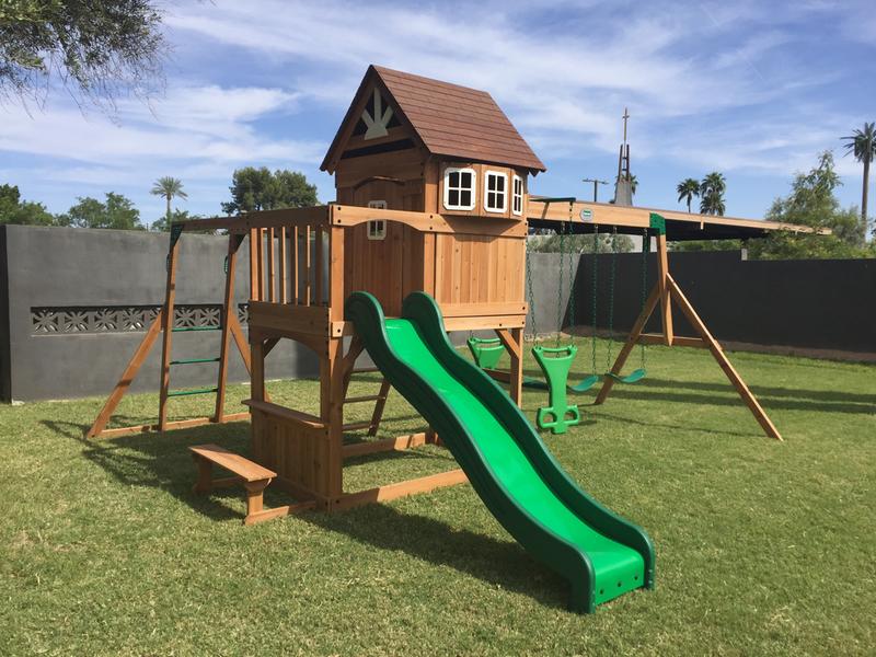 Montpelier wooden clearance swing set