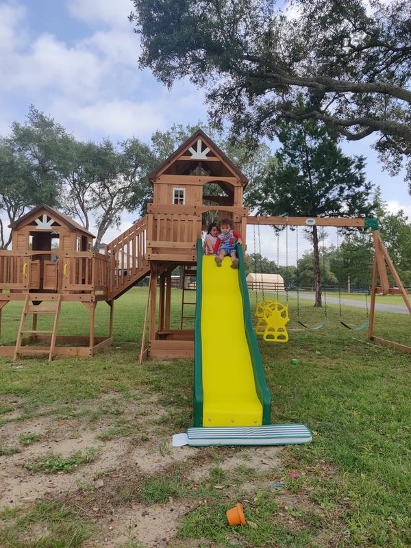 Backyard discovery malibu cedar swing set clearance