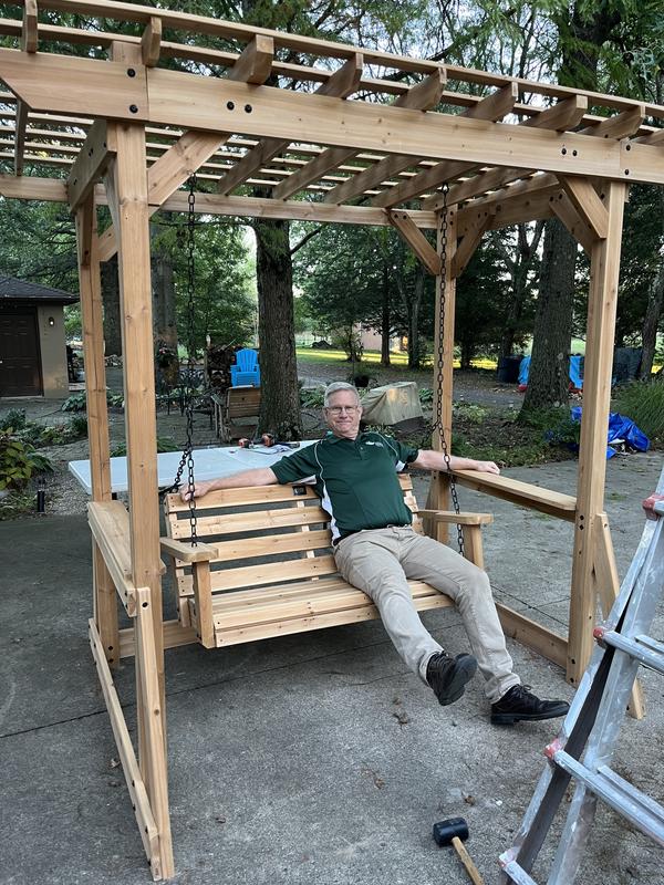 Backyard Discovery Callahan Cedar Pergola Swing DIY Assembly Sam s Club