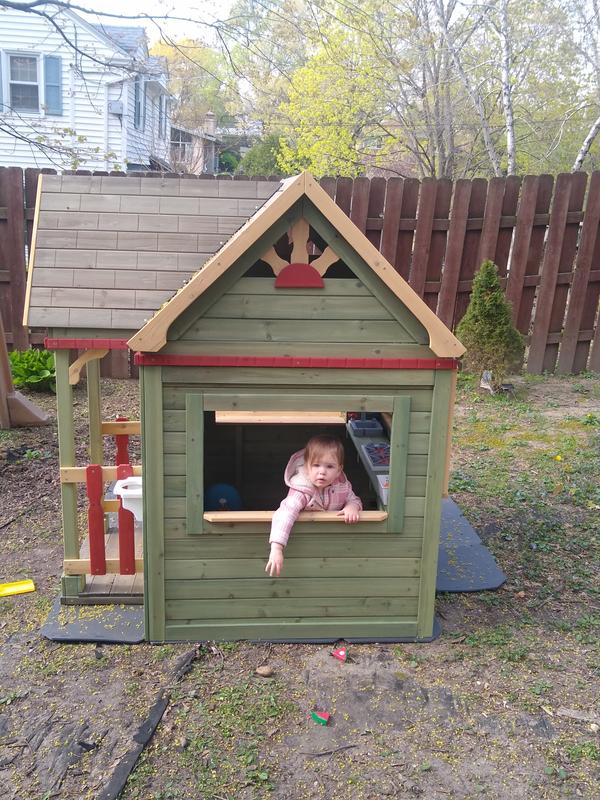 Backyard Discovery Victorian Inn Outdoor Wood Playhouse in the Playhouses department at Lowes