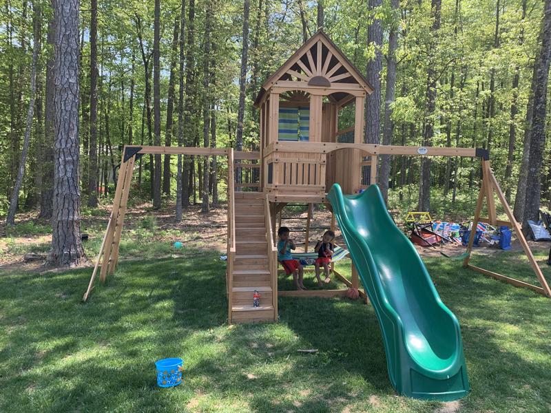 Backyard Discovery Oceanview Cedar Swing Set Sam s Club