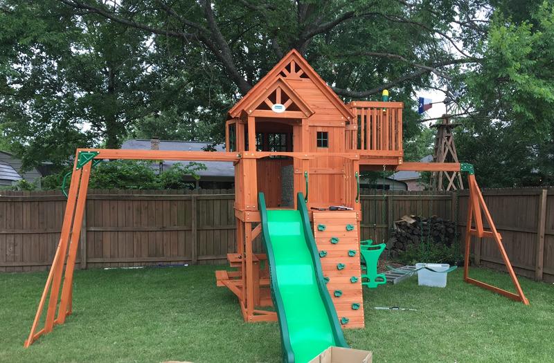 Skyfort ii best sale all cedar playset