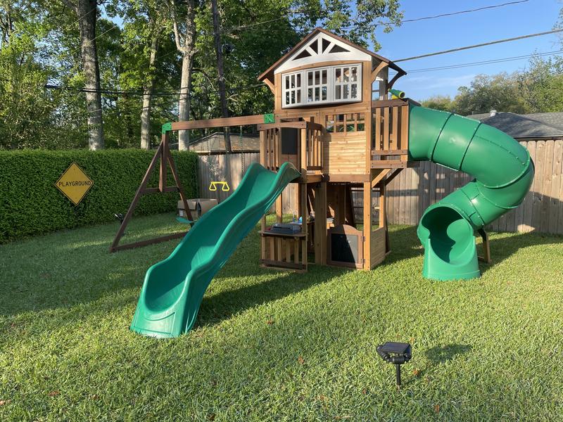 Bristol Point Wooden Swing Set Backyard Discovery