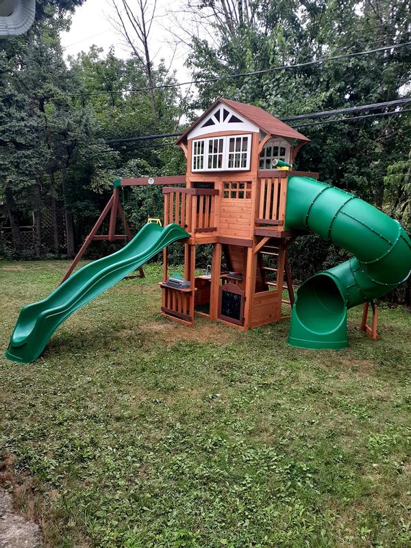 Backyard Discovery Cedar Point Wooden Swing Set atelieryuwa.ciao.jp