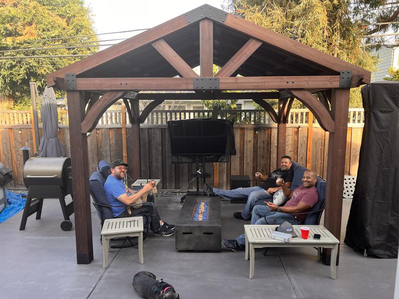 12x12 Arlington Gazebo with Electric Backyard Discovery