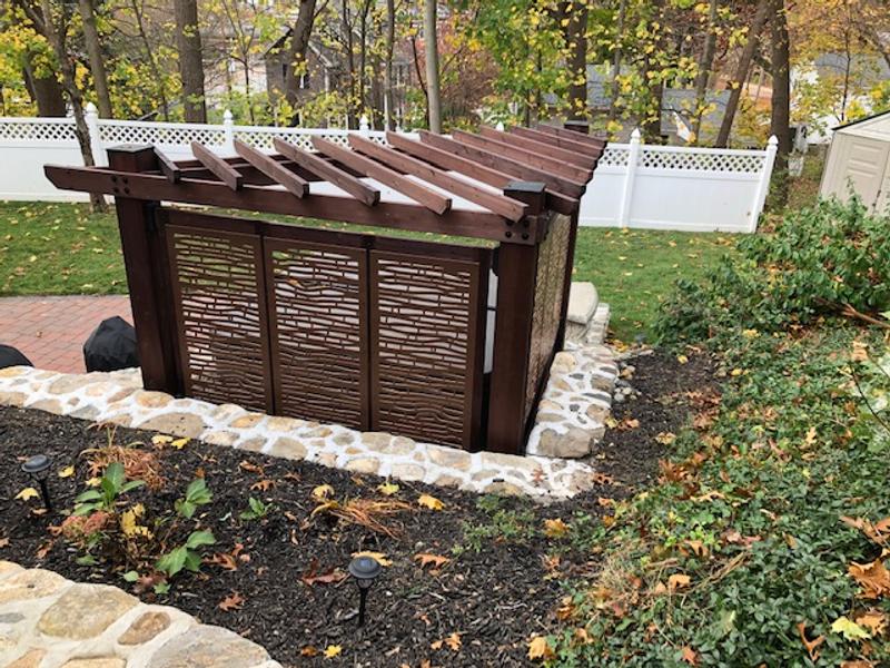 Verona Corner Pergola-Bamboo Panels Verona Corner Pergola-Bamboo Panels