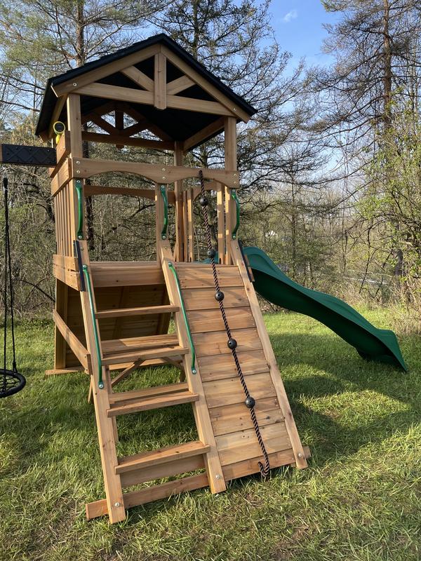 Endeavor II Swing Set with Wave Slide