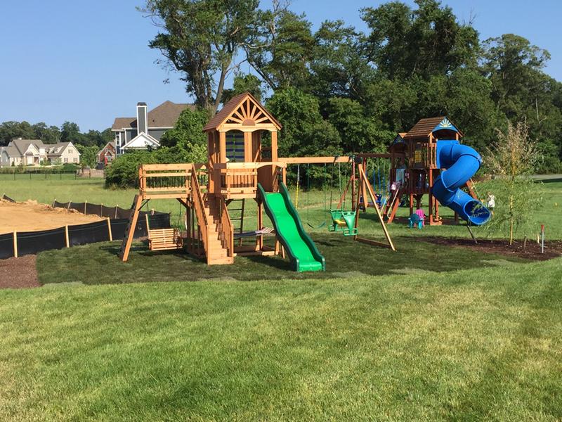 Slide Backyard Discovery Oceanview Wooden Swing Set With Stairs