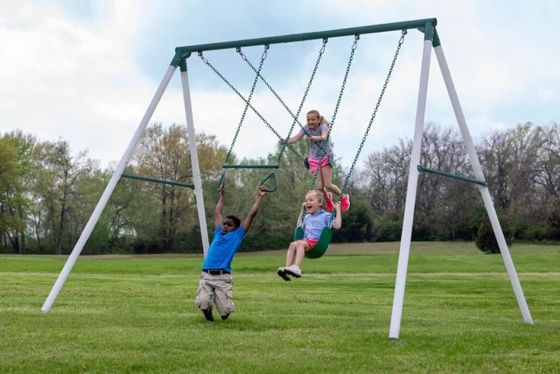 Big Brutus Heavy-Duty Metal A-Frame Swing Set