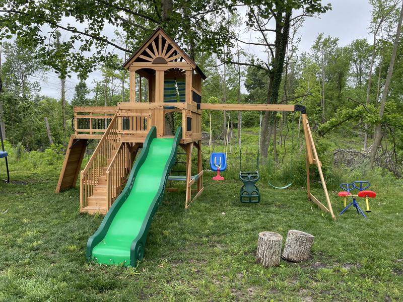 Backyard discovery caribbean hot sale wooden swing set