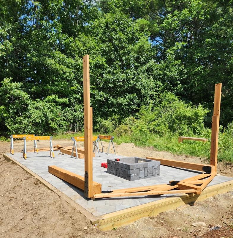 パウパー　ティムールゲート Backyard Discovery Norwood 20 ft. x 12 ft. All Cedar Wood Carport