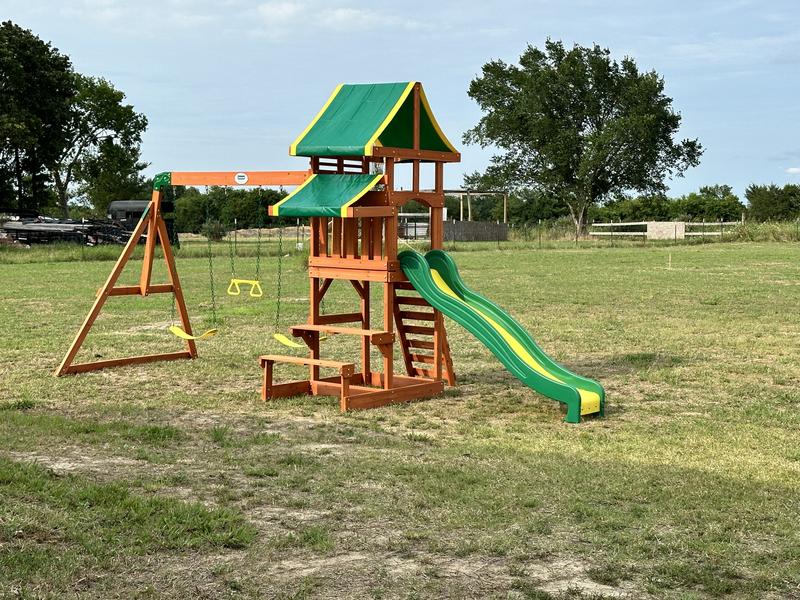 Backyard discovery tucson cedar wooden swing shops set