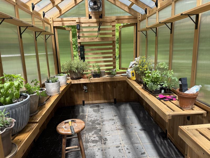 Backyard Discovery Bellerose 7.3 ft. W x 14.75 ft. L x 9.75 ft. H