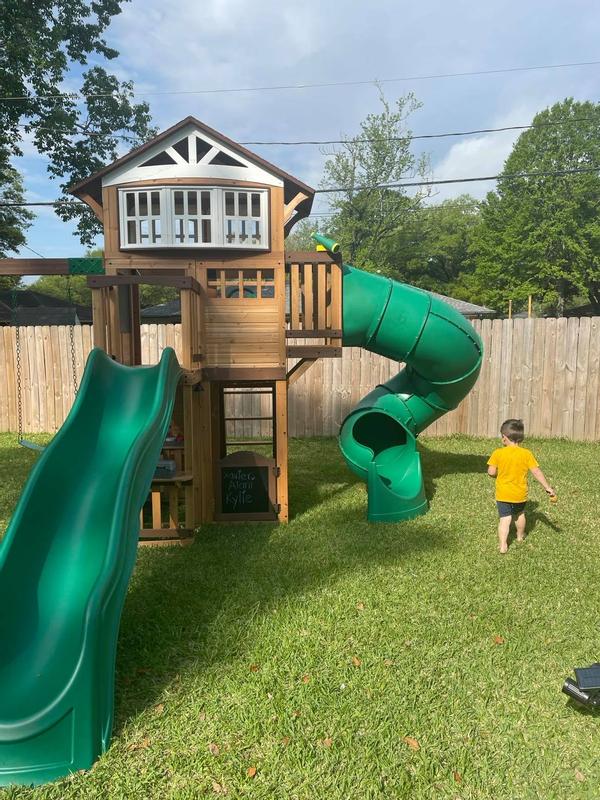 Bristol point store cedar swing set