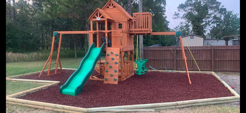 Skyfort II Swing Set with Wave Slide