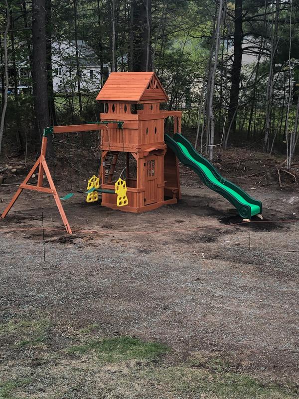 backyard discovery monterey all cedar wood playset swing set