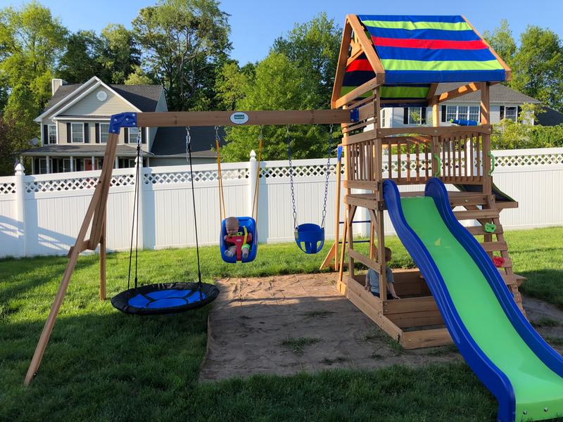 Backyard discovery beach sales front wooden cedar