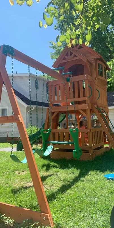 Liberty ii hot sale wooden swing set