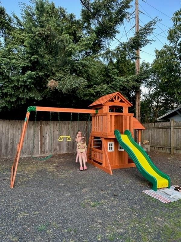 Tanglewood Outdoor Wooden Swing Set Backyard Discovery