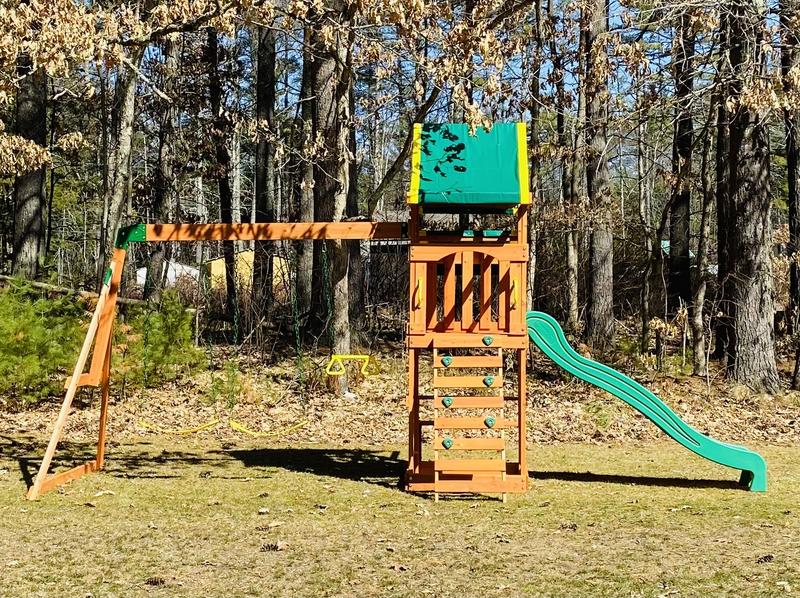 Backyard discovery tucson all cedar wood playset swing set online