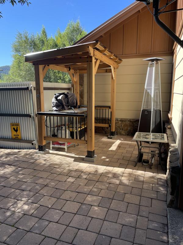 Gazebo de toit en pente Arcadia de 6m x 2,9 m