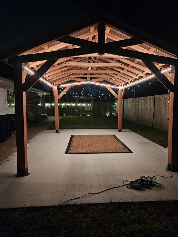 Backyard Discovery Norwood 20 ft. x 12 ft. All Cedar Wood Carport