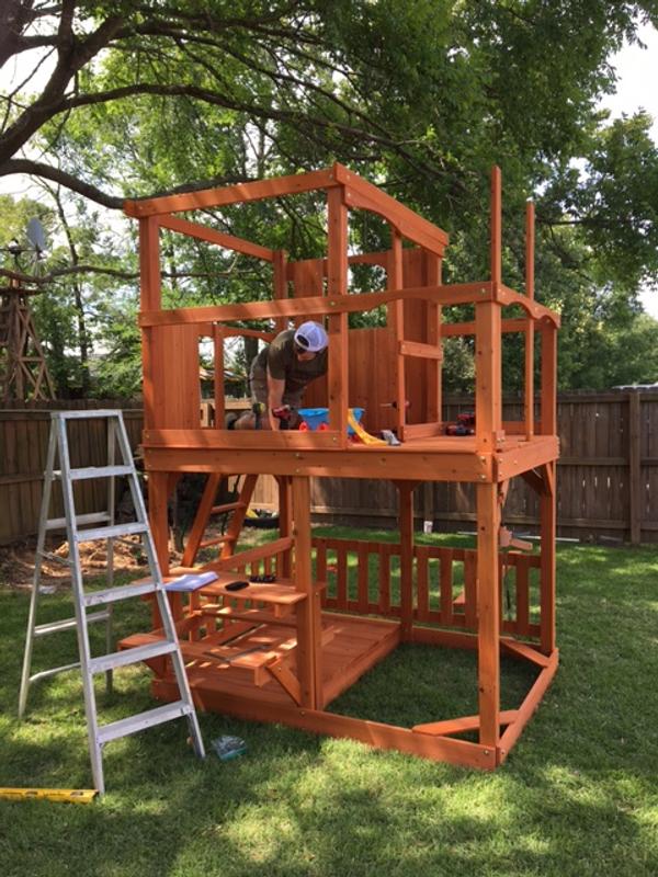 Skyfort II Swing Set with Wave Slide