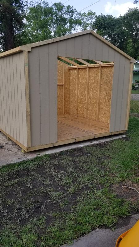 Handy Home Products Do It Yourself Princeton 10 Ft X 10 Ft Wood Storage Shed Building 150 1 The Home Depot