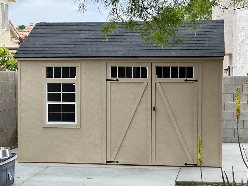 Heartland Scottsdale 8-ft x 4-ft Wood Outdoor Storage Shed in the