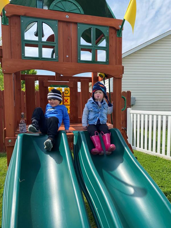 Kids love the double slide
