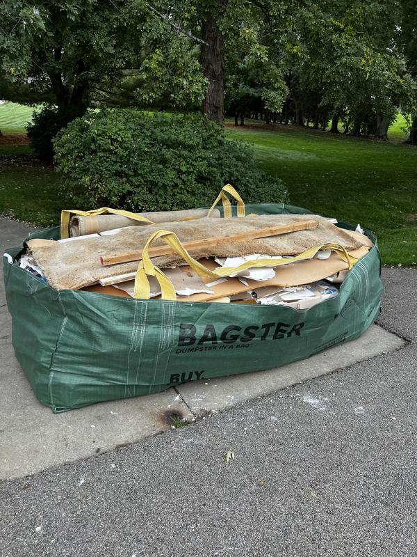  Bagster 3CUYD Dumpster in a Bag Holds up to 3, 300 lb, 1 Bag,  Green : Tools & Home Improvement