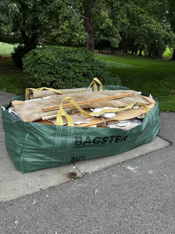 Bagster: Dumpster In A Bag  How Much Trash Can Fit In This Dumpster Bag? 