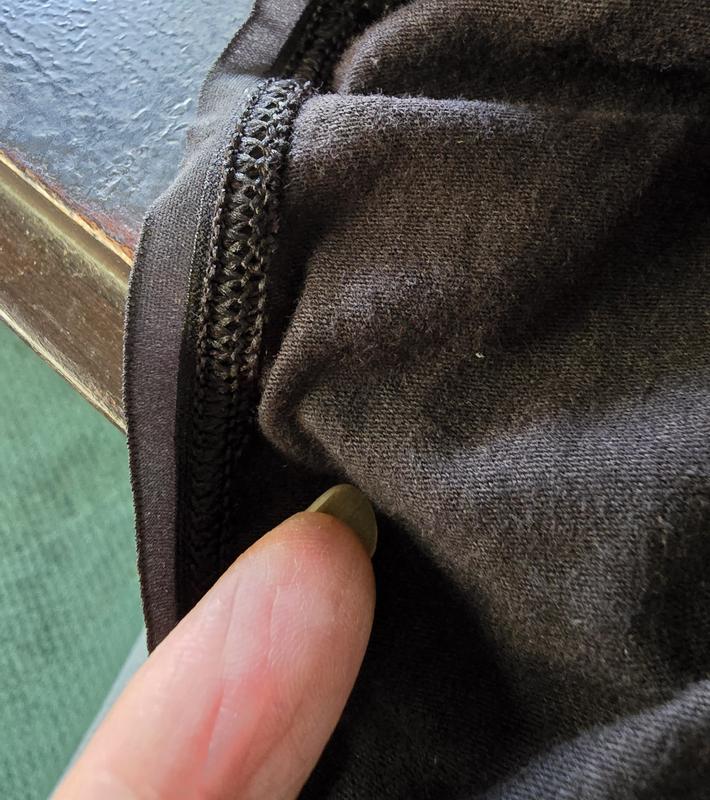 extra little strip of material on leg opening