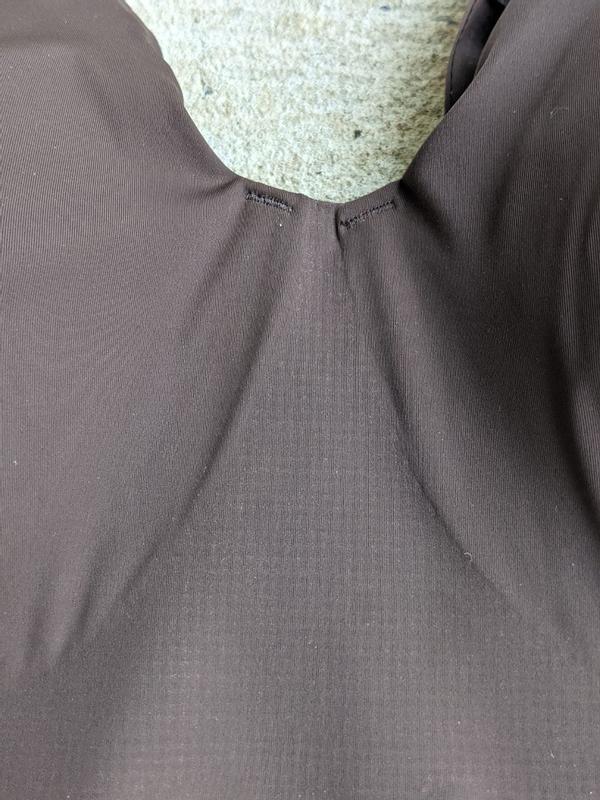 Front center of thr bra