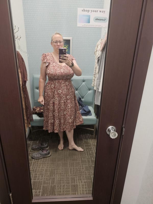 Used when buying a new dress.