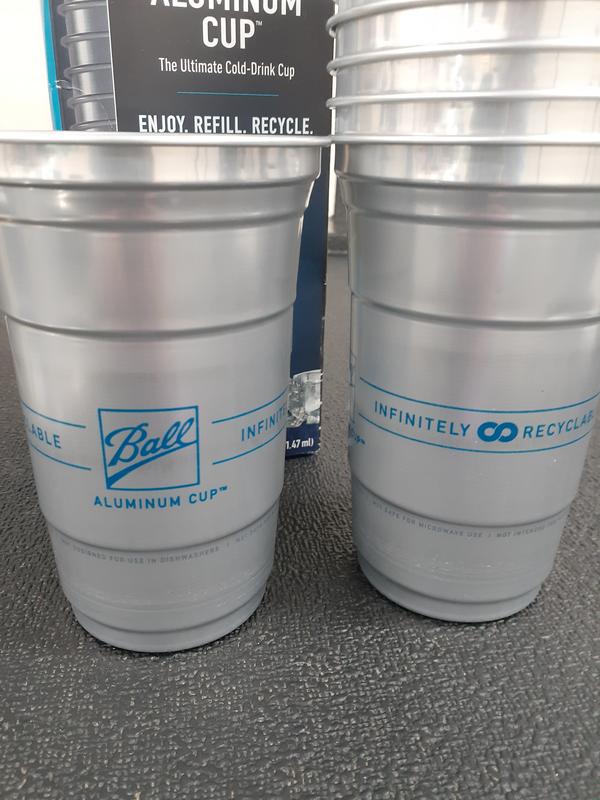 Ball Aluminum Cups - The Ultimate 100% Recyclable Cold-Drink Cup - 16 oz -  24 Pack
