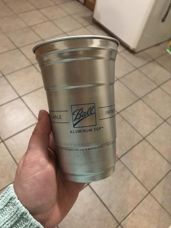 Aluminum Cold-Drink Cups, 20-oz., 10-Pk.