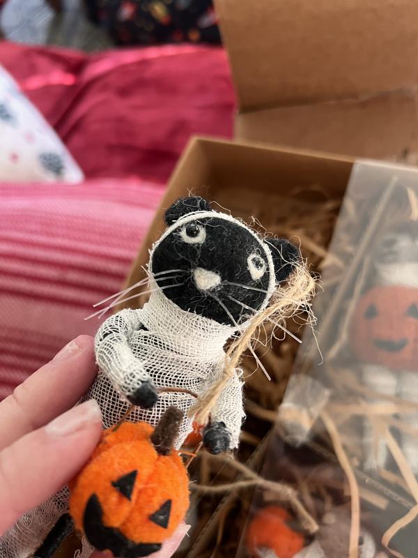 Howl-o-ween Hounds Felt Ornaments | Balsam Hill