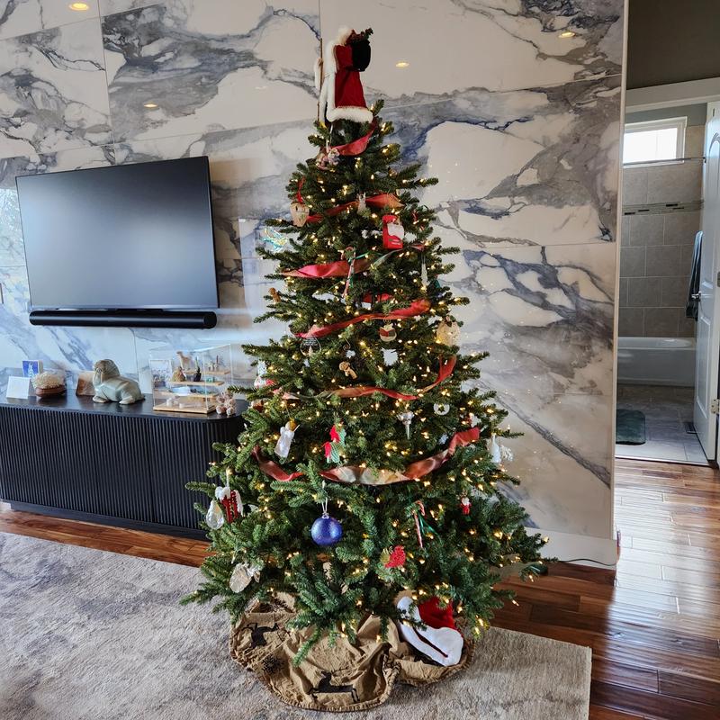 With white lights on